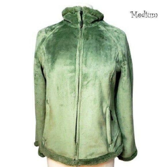 Women Butter Pile Zip Faux Suede Jacket - Picture 1 of 7